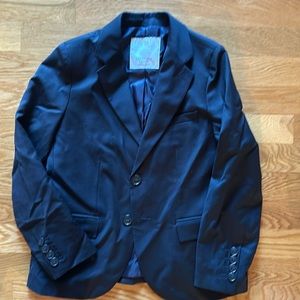 Zara boys black suit blazer size 7-8